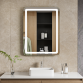 Rechte badkamer spiegel  width=