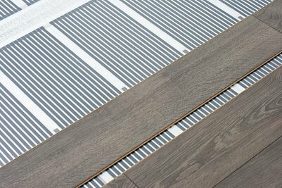 Infrarood Vloerverwarming op maat - 80 Watt/m2  - 100 cm breed - 500 cm lang