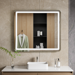 Moderne Badkamer Spiegel  "Bosa" - 80 x 90 cm - LED &amp; Anti-condens