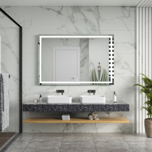 Moderne Badkamer Spiegel  "Ottana" - 80 x 120 cm - LED &amp; Anti-condens