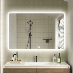 Moderne Badkamer Spiegel  "Alghero" - 80 x 120 cm - LED &amp; Anti-condens