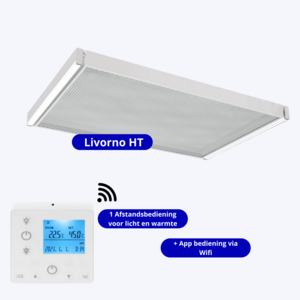 Infrarood paneel "Livorno" met LED verlichting &amp; wifi - 1500 Watt (FSK)