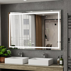 Moderne Badkamer Spiegel  "Ottana" - 80 x 120 cm - LED &amp; Anti-condens