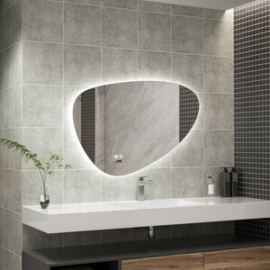 Moderne Badkamer Spiegel  "Sassari" - 60 x 90 cm - LED &amp; Anti-condens
