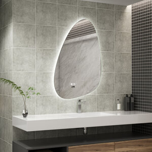 Moderne Badkamer Spiegel "Monti" - 90 x 60 cm - LED &amp; Anti-condens