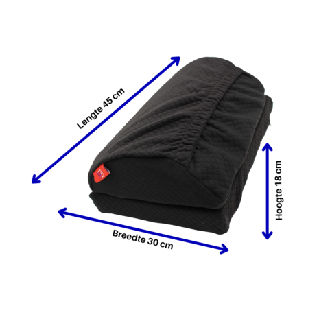 VH steunkussen 40 x 30 cm - 36 watt - zwart