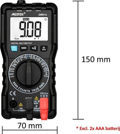 Mestek Multimeter DM91A