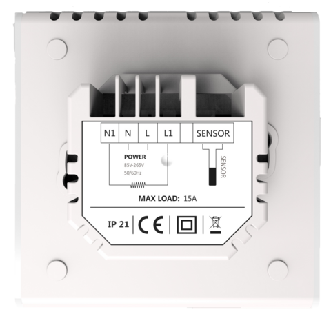 VH Control Calypso-W digitale wifi inbouwthermostaat