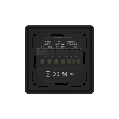VH Control Olympus Digitale wifi inbouwthermostaat - Zwart