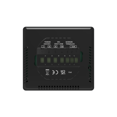 VH Control Olympus XL Digitale wifi inbouwthermostaat - Zwart