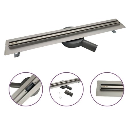 CityLine Flex douchegoot 60 cm flens Line - 360 &deg; draaibaar sifon