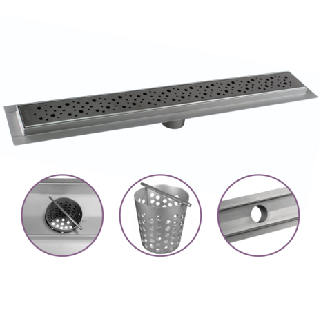 CityLine douchegoot 70 cm met flens - onderuitloop 50 mm