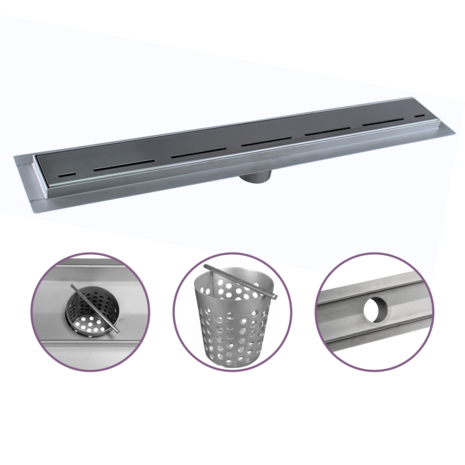CityLine douchegoot 100 cm met flens - onderuitloop 50 mm