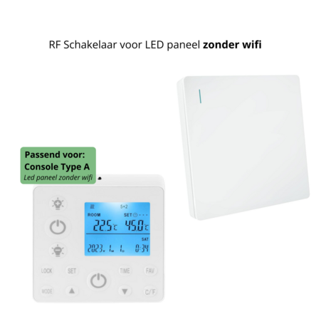 Schakelaar voor LED panelen - Zonder wifi