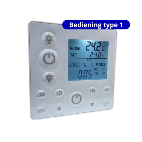 Bedieningsconsole voor Infrarood LED paneel - type 1