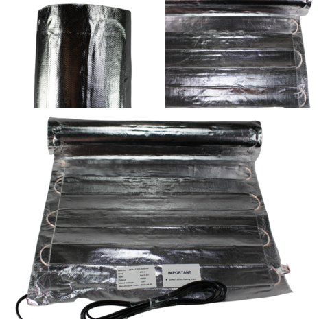 AF Mat Elektrische losse vloerverwarming op aluminium - 7m&sup2; - 1050 watt