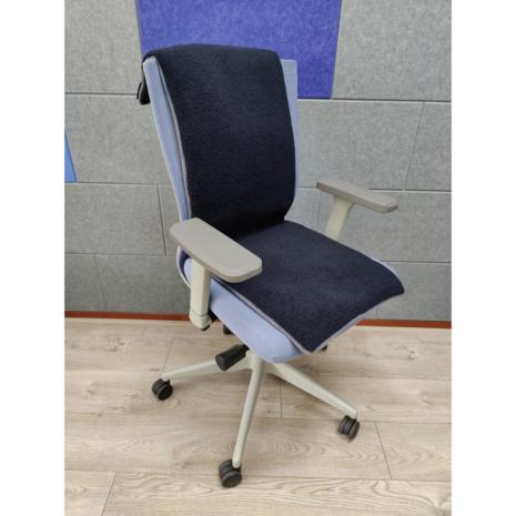 Stoelverwarmer "Vulcano" 40 x 120 cm met 8 warmtestanden - Donkerblauw