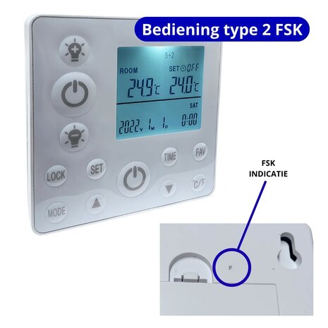Schakelaar voor LED panelen - Zonder wifi - type FSK