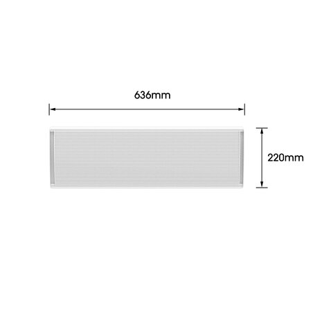 VH Ostuni Smart HeatBar Wit - 1000 Watt