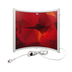 VH Curved - 300 watt - 55 x 52 cm - rood