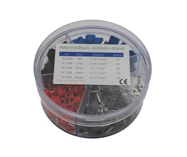 VH Set adereindhulzen voor dubbele draad
