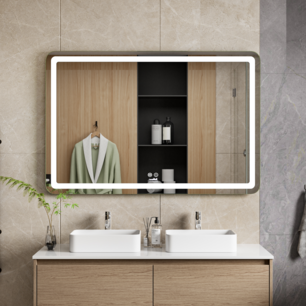 Moderne Badkamer Spiegel "Bosa" - 80 x 120 cm - LED & Anti-condens Moderne Badkamer Spiegel "Bosa" - 80 x 120 cm - LED & Anti-condens