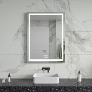 Moderne Badkamer Spiegel "Ottana" - 80 x 60 cm - LED & Anti-condens Moderne Badkamer Spiegel "Ottana" - 80 x 60 cm - LED & Anti-condens