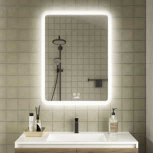 Moderne Badkamer Spiegel "Alghero" - 80 x 60 cm - LED & Anti-condens Moderne Badkamer Spiegel "Alghero" - 80 x 60 cm - LED & Anti-condens