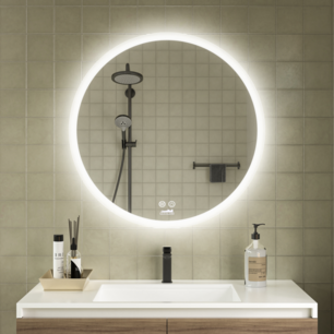 Moderne Badkamer Spiegel "Portobello" - Rond - 70 cm - LED & Anti-condens Moderne Badkamer Spiegel "Portobello" - Rond - 70 cm - LED & Anti-condens