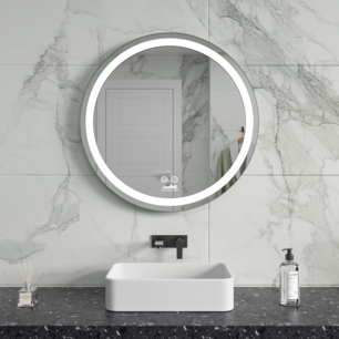 Moderne Badkamer Spiegel "Villamar" - Rond - 60 cm - LED & Anti-condens Moderne Badkamer Spiegel "Villamar" - Rond - 60 cm - LED & Anti-condens